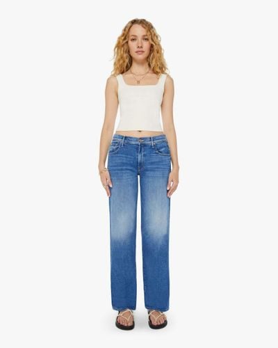Mother The Mid Rise Maven Sneak Different Strokes Jeans - Blue