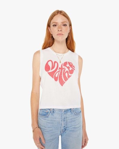 Mother The Strong And Silent Type Heart T-Shirt - White