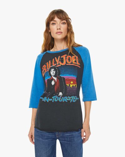 MadeWorn Billy Joel 1978 Raglan Coal T-shirt - Blue