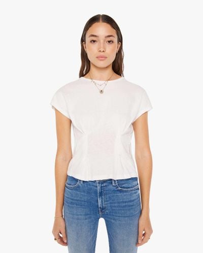 Mother The Tucked Away T-shirt Bright T-shirt - White