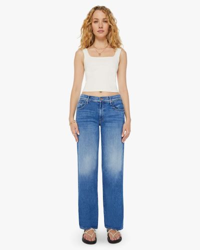 Mother The Mid Rise Maven Sneak Different Strokes Jeans - Blue