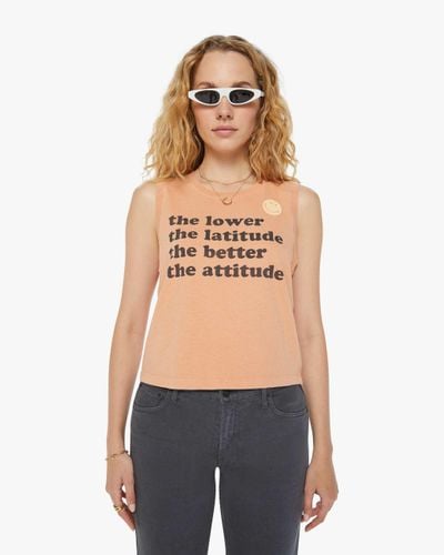Mother The Strong And Silent Type Latitude Attitude T-Shirt - Blue