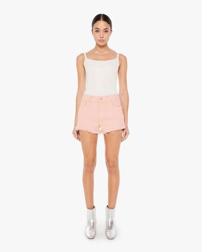 Mother The Dodger Shorts Shorts Fray Peach Parfait - Pink