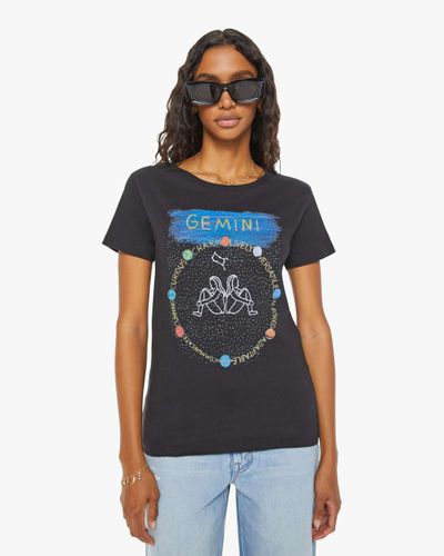 Unfortunate Portrait Gemini Zodiac T-shirt - Blue