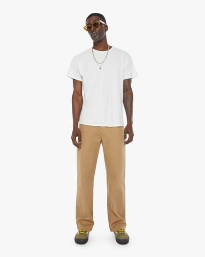 Mother The Big Shot Prep Saturday School Toasted Coconut Pants - White
