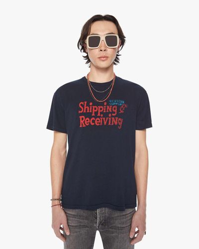 Mother The Lowdown Shipping And Receiving T-Shirt - Blue