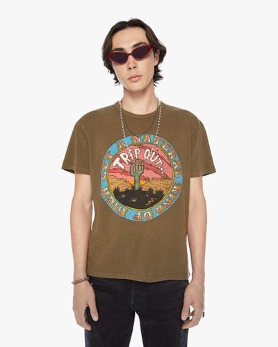 Mother The Lowdown Natural Kind Of High T-shirt - Green