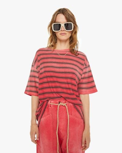 Dr. Collectors Striped Model T T-shirt - Red