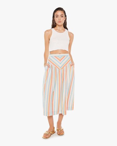 Mother The At Ease Skirt Picture Perfect - White