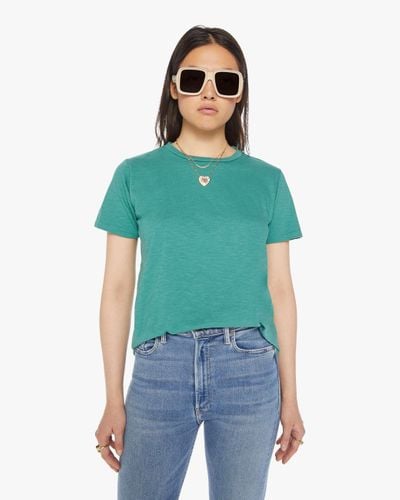 Velva Sheen Rolled Short Sleeve Regular Foggy T-shirt - Green