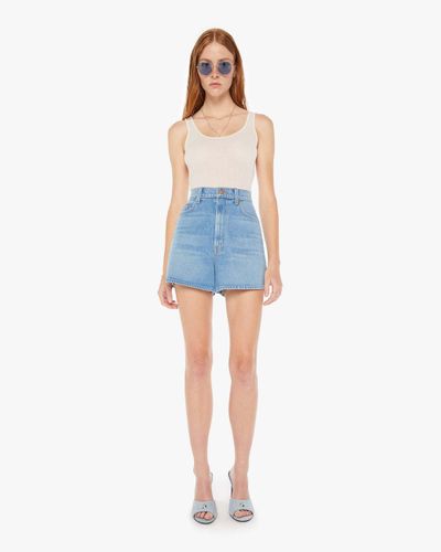 Mother Snacks! High Waisted Savory Shorts Shorts All You Can Eat - Blue