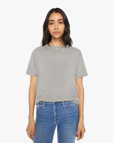 Velva Sheen Rolled Short Sleeve T-shirt - Gray
