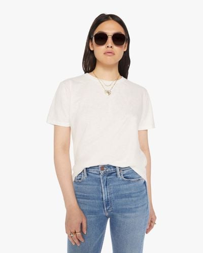Velva Sheen Rolled Short Sleeve T-shirt - White