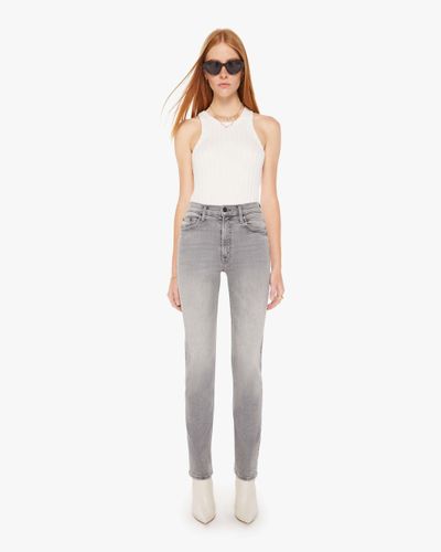 Mother The Mid Rise Rider Skimp Barely There Jeans - White