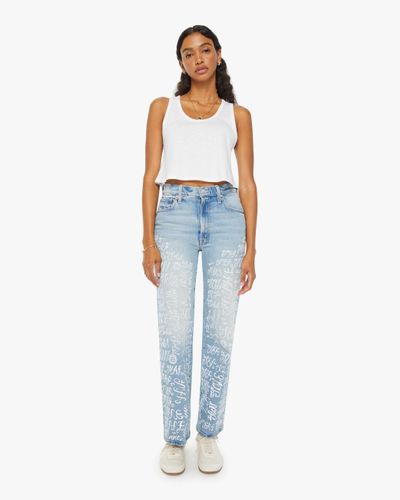 Mother The Rambler Zip Hover The Sun And The Sea Jeans - Blue