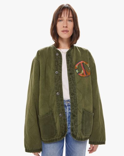 Dr. Collectors Quilted Vintage Twill Jacket - Green