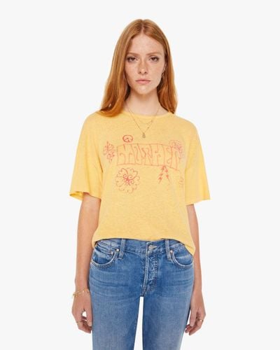 Mother The Big Deal Hippie T-shirt - Yellow