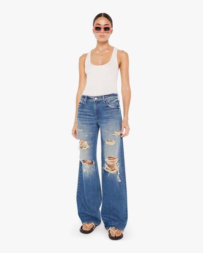 Mother The Down Low Spinner Heel Bde Jeans - Blue