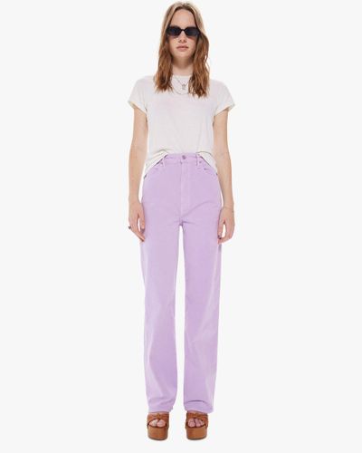 Mother High Waisted Tunnel Vision Sneak - Purple