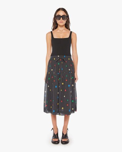 Mother The Cake Walk Skirt Fresh As A Daisy - Blue