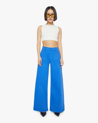 Mother Petites The Lil' Patch Pocket Undercover Sneak Snorkel Trousers - Blue