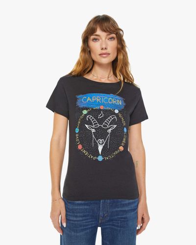 Unfortunate Portrait Capricorn Zodiac T-shirt - Blue