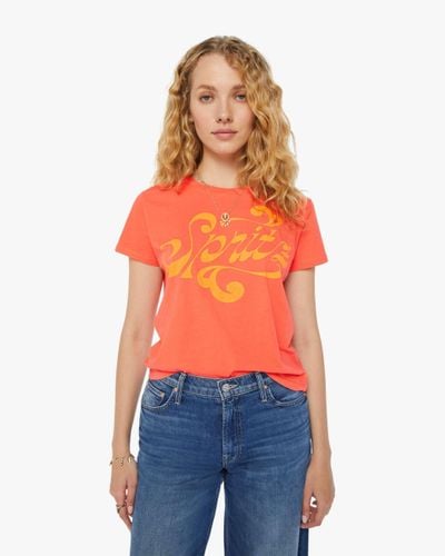 Mother The Lil Goodie Goodie Spritz T-shirt - Orange