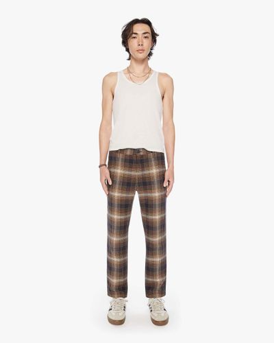 Mother The Duke Utility Taking A Mulligan Trousers - White