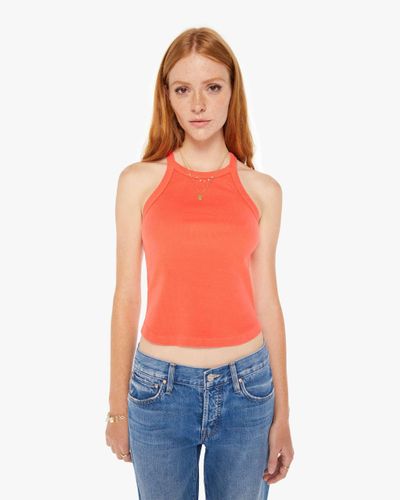 Mother The Up In Arms Hot Coral Shirt - Orange