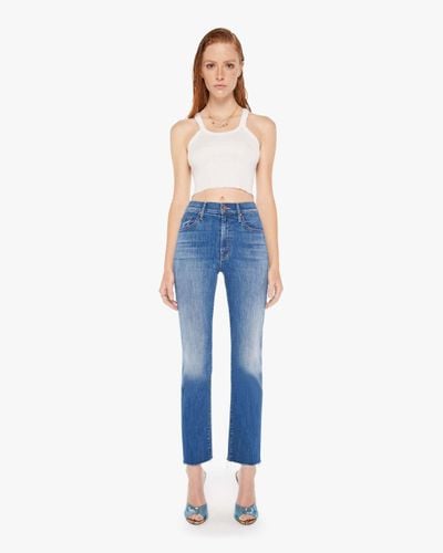 Mother The Down Low Twister Ankle We Got The Beat Jeans in Blue | Lyst UK