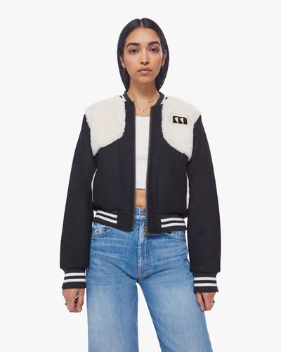Mother The Vested Varsity Bomber Jacket Counting Sheep (also In M, L,xl) - Blue
