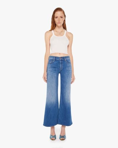 Mother The Down Low Twister Ankle We Got The Beat Jeans - Blue