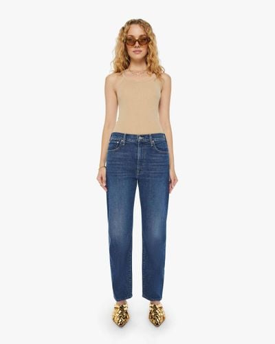 Mother The Ditcher Zip Hover Cannonball Jeans - Blue