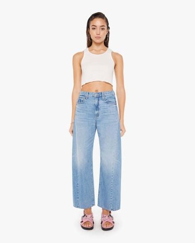 Mother The Half-pipe Flood Material Girl Jeans - Blue