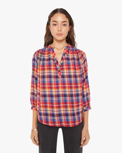 Mother The Push Over Top Rad Plaid - Red