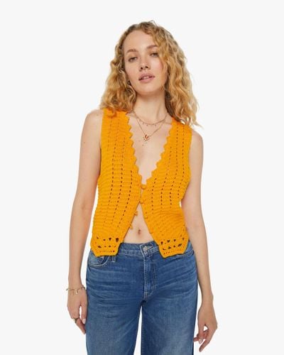 Mother The Best Of The Vest Nook And Cranny Shirt - Orange