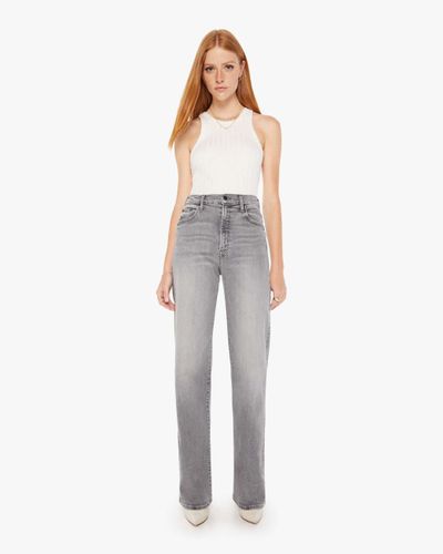 Mother The Lasso Heel Barely There Pants - Gray