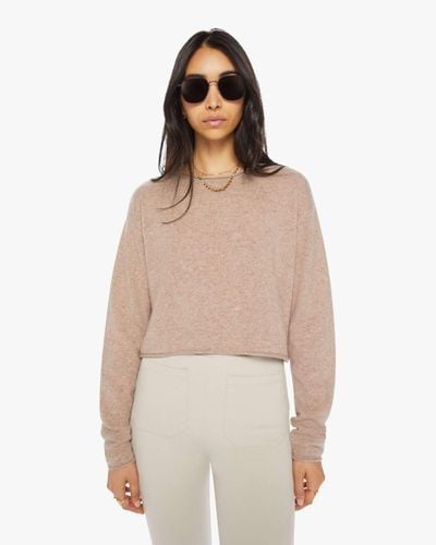 SABLYN Lance Cashmere Crop Pullover Toast Sweater - Natural