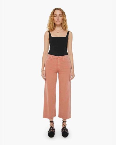 Mother The Dodger Ankle Mango Trousers - Orange