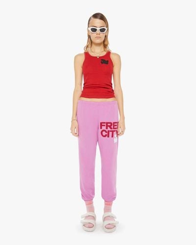 Freecity Large Sweatpant Pinklips Cherry - Red