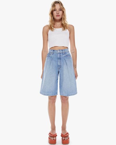 Mother The Pleated Undercover Short - Blue