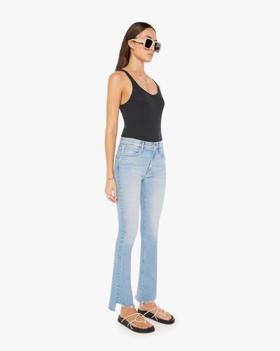 Mother The Runaway Step Fray California Cruiser Jeans - Blue