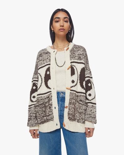 Mother The Long Drop Cardigan - White