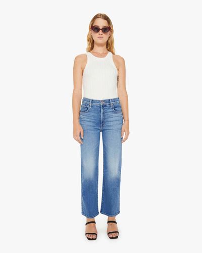 Mother Petites The Lil' Zip Rambler Flood Out Of The Jeans - Blue