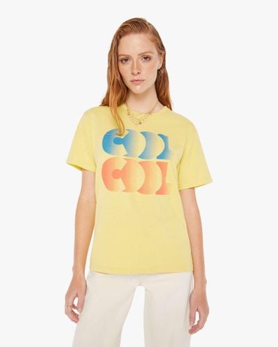 Mother The Rowdy Cool Cool T-shirt - Yellow