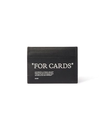Off-White c/o Virgil Abloh Bookish Card Holder With Lettering - Black