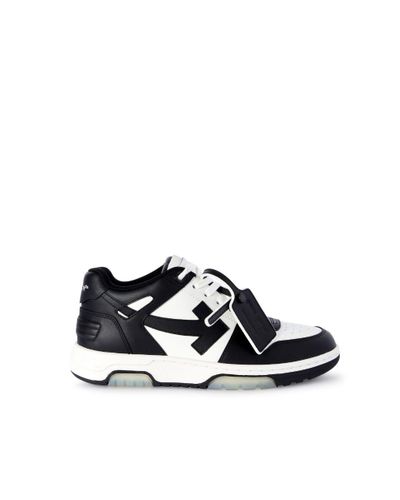 Off-White c/o Virgil Abloh Out Of Office Logo-embroidered Leather Low-top Sneakers 7. - Multicolor