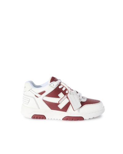 Off-White c/o Virgil Abloh Sneakers Out of Office Rosso Amaranto/Bianco - Rosa