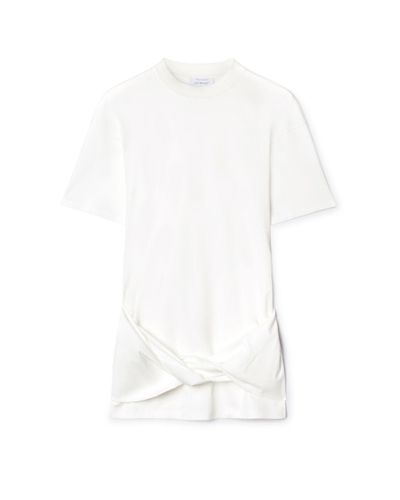 Off-White c/o Virgil Abloh Abito Twist stile T-shirt con motivo Arrow - Bianco