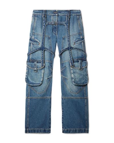 Off-White c/o Virgil Abloh Jeans cargo oversize - Blu